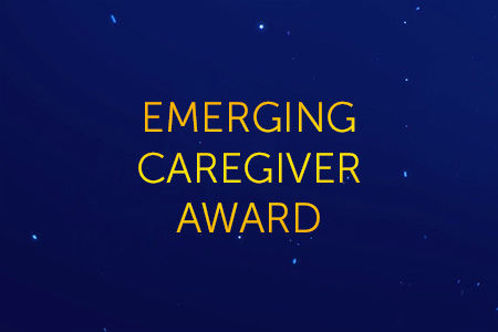 image reads emerging caregiver award