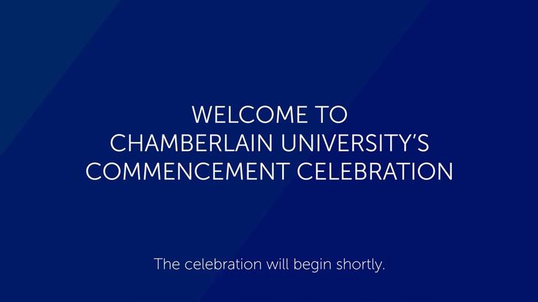July 2020 Commencement intro screen